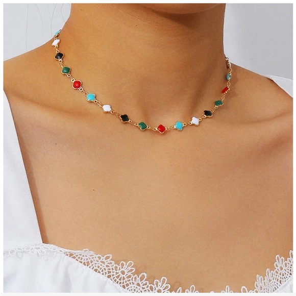 Colorful Gemstone Necklace - Picture 1 of 5